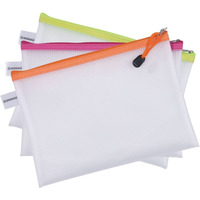 Torebka DONAU Zipper Bag, A4, 343x246 mm, EVA, z suwakiem, mix kolorów
