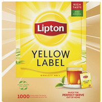 Herbata LIPTON czarna, Yellow Label, 1000 kopert