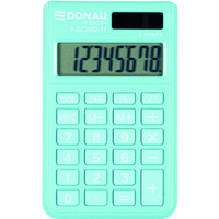 Kalkulator kieszonkowy DONAU TECH, 8-cyfr. wy�wietlacz, wym. 97x60x10 mm, jasnoniebieski