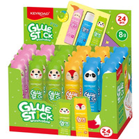 Klej w sztyfcie KEYROAD Fancy, PVP, 8g, display, mix kolorów