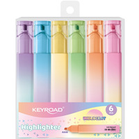 Zakre¶lacz KEYROAD, opalizuj±ca obudowa, 4mm, 6 szt., zawieszka, mix kolorów