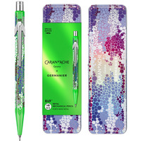 Oówek mechaniczny CARAN D'ACHE 844 Germanier, 0, 5mm, w pudeku, zielony neonowy