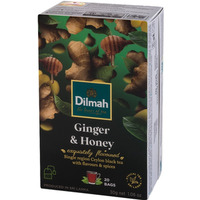 Herbata DILMAH, aromat imbir & miód, 20 torebek
