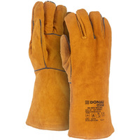 Rkawice spawalnicze DONAU SAFETY DS-KEV WELMIG, kevlar, skóra bydlca, rozm. 10/XL, zote