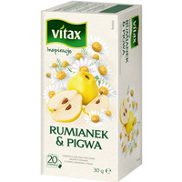 Herbata VITAX Inspiracje, rumianek i pigwa, 20 torebek