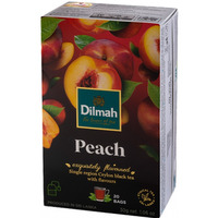 Herbata DILMAH, aromat brzoskiwni, 20 torebek