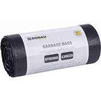 Worki na mieci DONAU HOME, mocne (LDPE), 120l, 25 szt., czarne