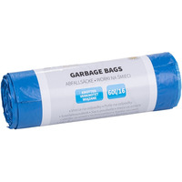 Worki na mieci DONAU HOME, wizane (LDHD), 60l, 16 szt., niebieskie
