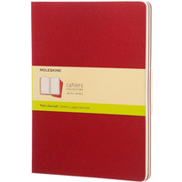 Zestaw 3 zeszytów MOLESKINE Cahier, XL, 19x25cm, g³adki, 120 stron, cranberry red