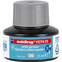 Tusz do uzupeniania markerów do flipchartów e-FETK 25 EDDING, srebrno-szary