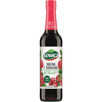 Syrop owocowy £OWICZ, malina z ¿urawin±, 400ml, krótki termin wa¿no¶ci