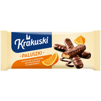 Ciastka paluszki KRAKUSKI, pomarañcza w czekoladzie, 144g