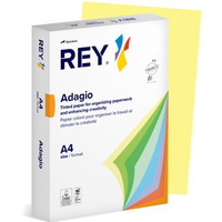 Papier ksero REY ADAGIO, A4, 160gsm, 49 �&oacute;�ty kanarkowy pastel *RYADA160X471 R100, 250 ark