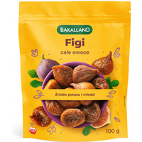 Figi suszone BAKALLAND, ca³e owoce, 100g