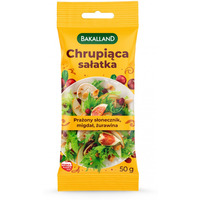 Chrupi�ca sa�atka BAKALLAND, mix pra�onych ziaren z �urawin�, 50g