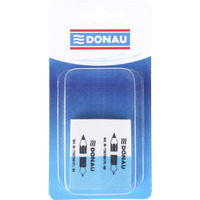 Gumka wielofunkcyjna DONAU, 41x18x11mm, 2 szt., blister, niebiesko-bia�a