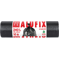 Worki na �mieci ALUFIX, LDPE, 240l, 10 szt., czarne
