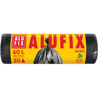Worki na �mieci ALUFIX Economy, HDPE, 60l, 20 szt., czarna