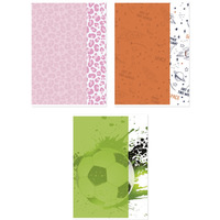 Zeszyt szkolny GIMBOO, A4, w kratk�, 60 kart., 70gsm, mix wzor&oacute;w