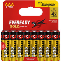Bateria EVEREADY GOLD from ENERGIZER, AAA, LR03, 1, 5V, DHP8, 8 szt