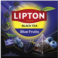 Herbata LIPTON czarna, je¿yna i borówka, 20 piramidek