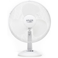 Wentylator ADLER AD 7304, biurkowy, śr. 40cm, 90W, biały