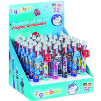 D�ugopis wymazywalny GIMBOO 4w1, �elowy, pakowany w displayu, mix kolor&oacute;w/wzor&oacute;w