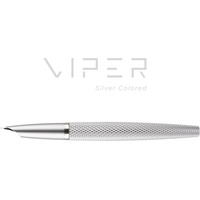 Pióro wieczne DIPLOMAT Viper, guilloche, F/M, srebrne
