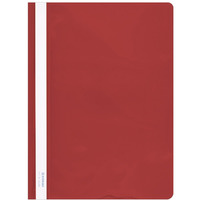 Skoroszyt DONAU, PVC, A4, twardy, 150/160mikr., czerwony