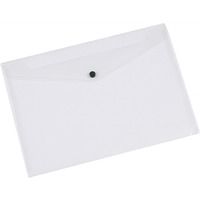 Teczka kopertowa Q-CONNECT zatrzask, PP, A3, 172mikr., transparentna