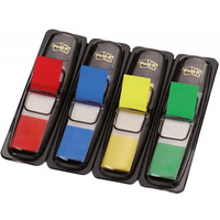 Zakadki indeksujce POST-IT® (683-4), PP, 12x43mm, 4x35 kart., mix kolorów