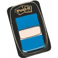 Zakadki indeksujce POST-IT® (680-2), PP, 25x43mm, 50 kart., niebieskie