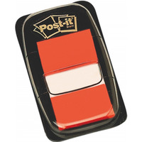 Zakadki indeksujce POST-IT® (680-4), PP, 25x43mm, 50 kart., pomaraczowe
