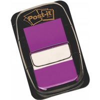 Zakadki indeksujce POST-IT® (680-8), PP, 25x43mm, 50 kart., purpurowe