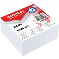 Kostka OFFICE PRODUCTS klejona, 85x85x40mm, biaa