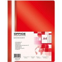 Skoroszyt OFFICE PRODUCTS, PP, A4, mikki, 100/170mikr., czerwony