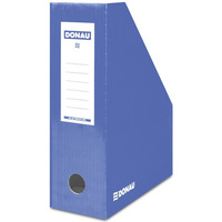 Pojemnik na dokumenty DONAU, karton, city, A4/100mm, lakierowany, niebieski
