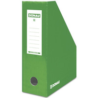 Pojemnik na dokumenty DONAU, karton, city, A4/100mm, lakierowany, zielony