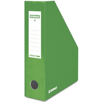 Pojemnik na dokumenty DONAU, karton, ścięty, A4/80mm, lakierowany, zielony
