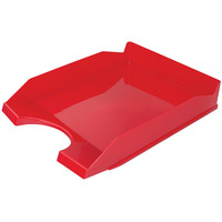 Szufladka na biurko OFFICE PRODUCTS, polistyren/PP, A4, czerwona