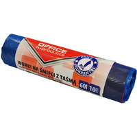 Worki na mieci z tam OFFICE PRODUCTS, premium (LDHD), 60L, 10szt., niebieskie
