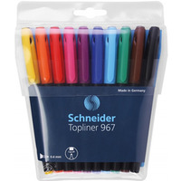 Zestaw cienkopisów SCHNEIDER Topliner 967, 0, 4 mm, 10 szt., miks kolorów