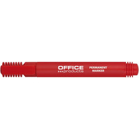 Marker permanentny OFFICE PRODUCTS, okrgy, 1-3mm (linia), czerwony