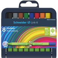 Cienkopis SCHNEIDER Link-It, 0, 4mm, stojak - podstawka, 8szt. mix kolorów