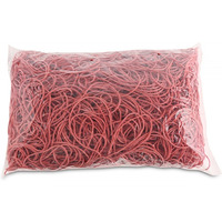 Gumki recepturki OFFICE PRODUCTS, rednica 100mm, 1, 5x1, 5mm, 60% kauczuku, 1000g, zgrzewka, czerwone