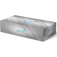 Chusteczki kosmetyczne celulozowe VELVET Profesional Box, 2-warstwowe, 100 listków, biały