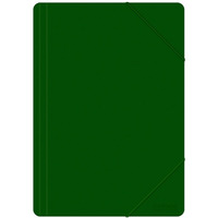 Teczka z gumk� OFFICE PRODUCTS, A4, PP, 500mikr., 3-skrz., zielona