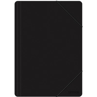 Teczka z gumk� OFFICE PRODUCTS, A4, PP, 500mikr., 3-skrz., czarna