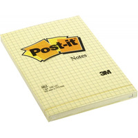Bloczek samoprzylepny POST-IT® w kratk (662), 102x152mm, 1x100 kart., óty