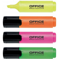 Zakreślacz OFFICE PRODUCTS, 2-5mm (linia), 4szt., mix kolorów